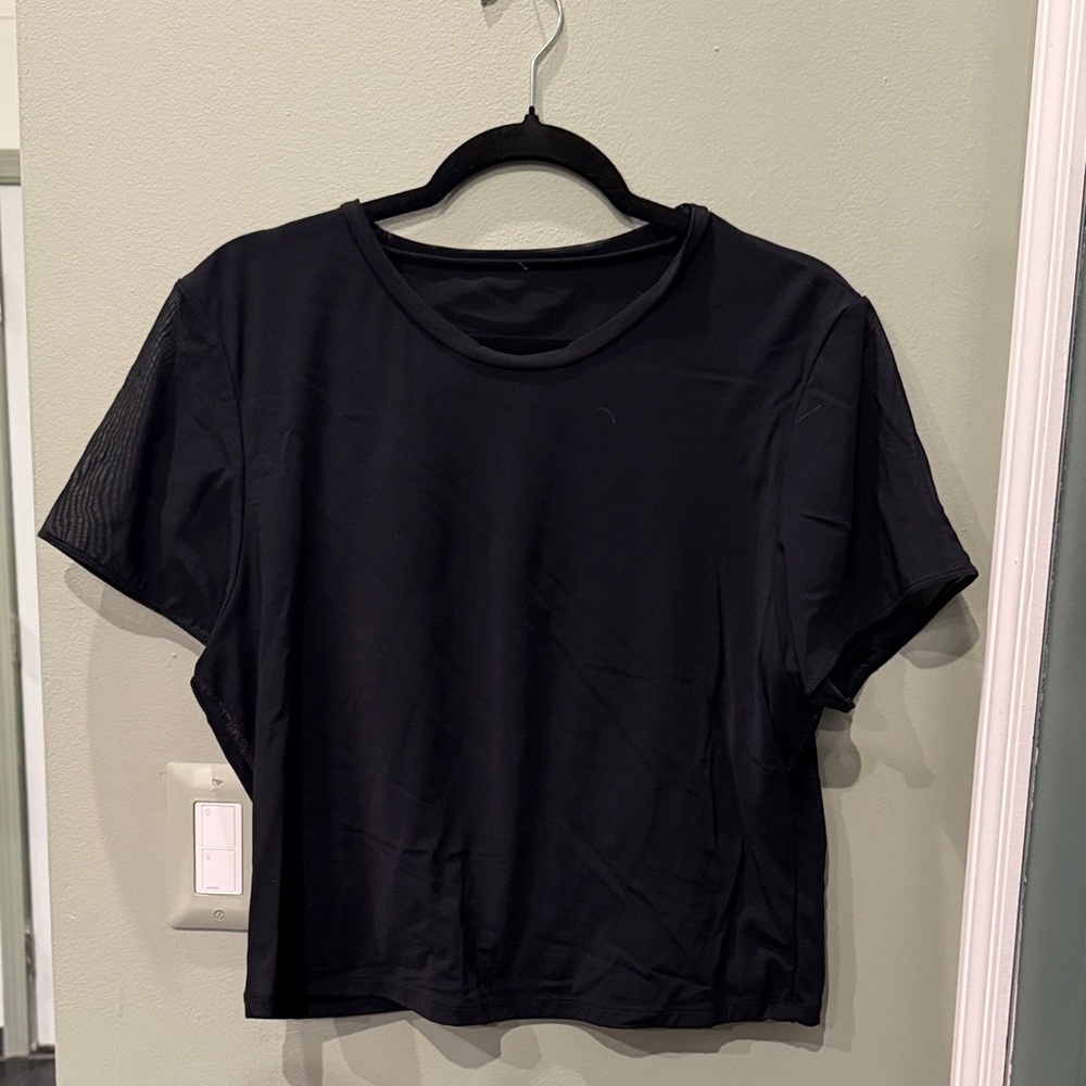 Parade Black Mesh Top 2X